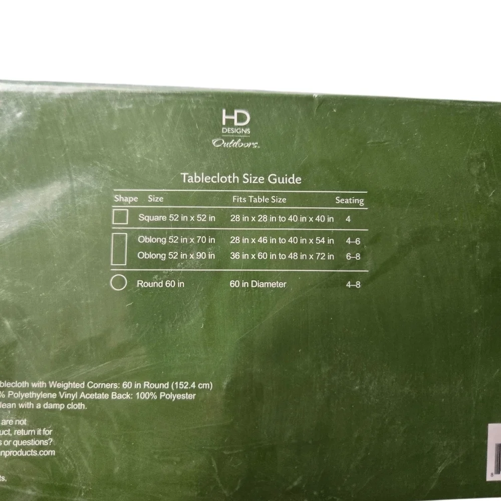 Hd Designs bright tablecloth